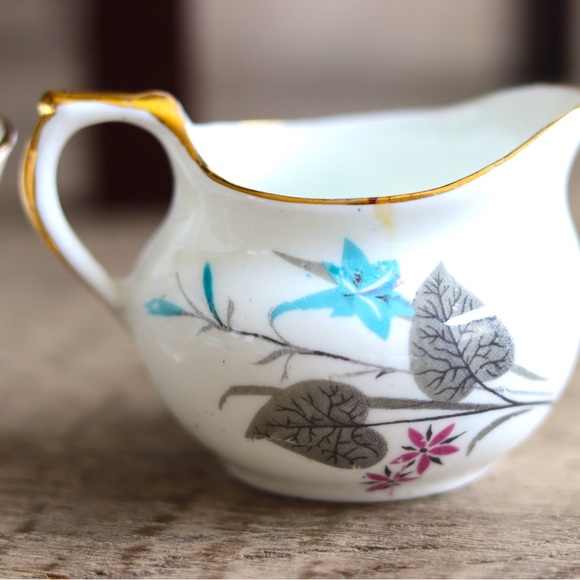 HM Sutherland Vintage Bone China mini cream and sugar set England - Picture 5 of 7